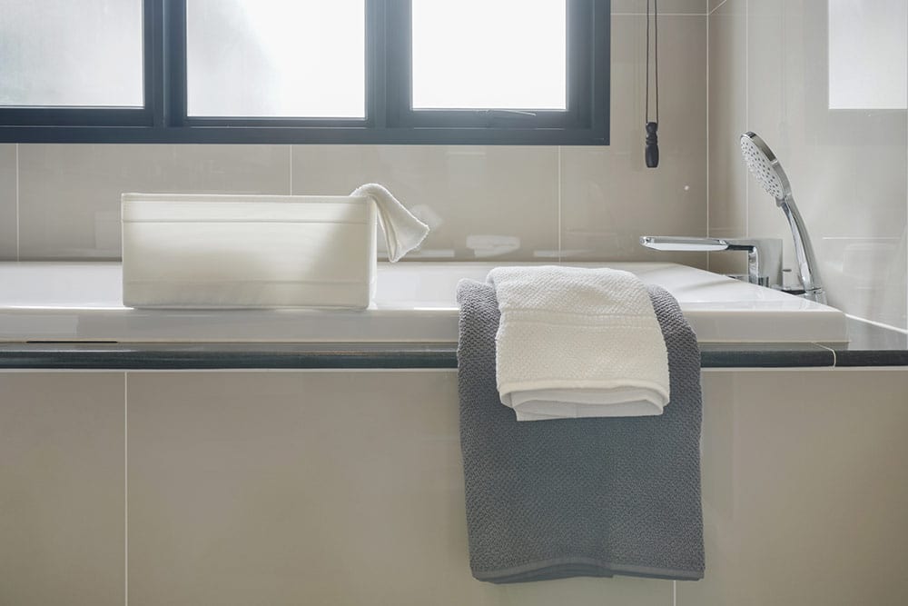 Towels On Bathtub