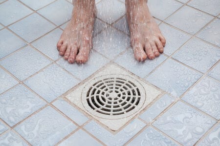 Shower Drain with Tile