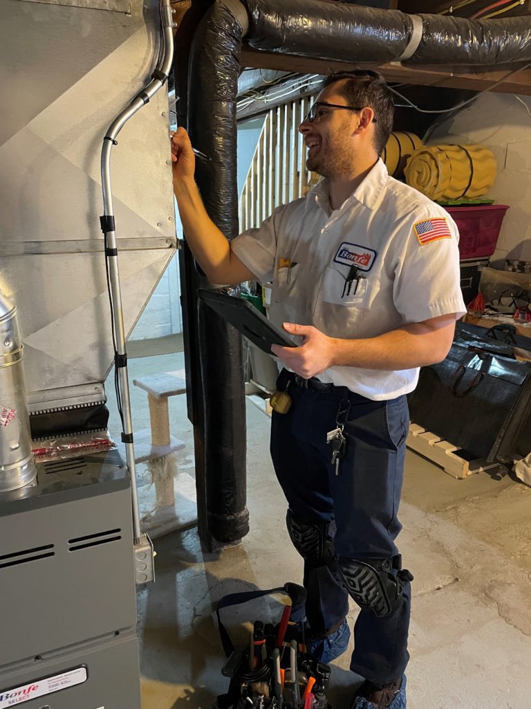 Furnace inspection by bonfe